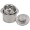 Ruvati Extended Garbage Disposal Flange with Deep Basket Strainer and Stopper Stainless Steel RVA1052ST - alternate 1